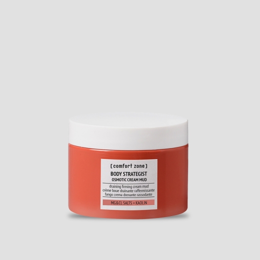 Body Strategist Osmotic Cream Mud, Comfort Zone, Body Strategist, creme corporal drenante, creme reafirmante, retenção de líquidos, retenção de água, celulite edematosa, celulite, pele firme, pele tonificada, pele lisa, tratamento corporal, cuidado corpor