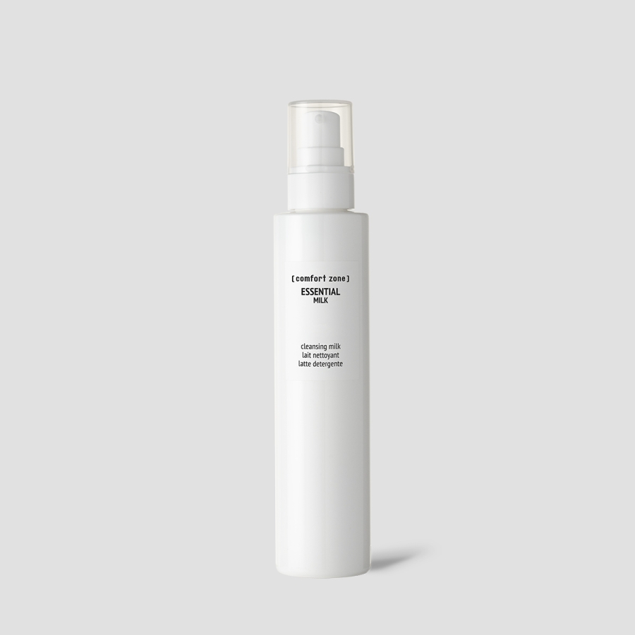 Essential Milk, milk, limpeza, leite de limpeza, essential, comfort zone limpeza, rosto