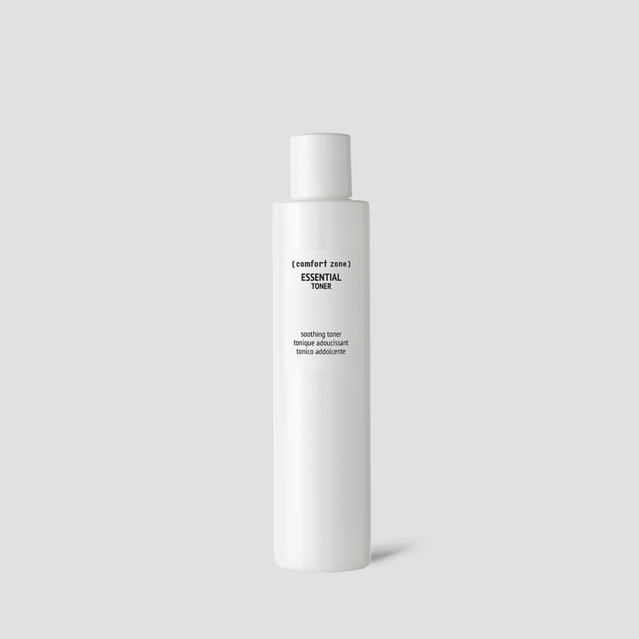 Essential Toner, toner ,tónico, limpeza, rosto, comfort zone essential, comfort zone limpeza, limpeza rosto